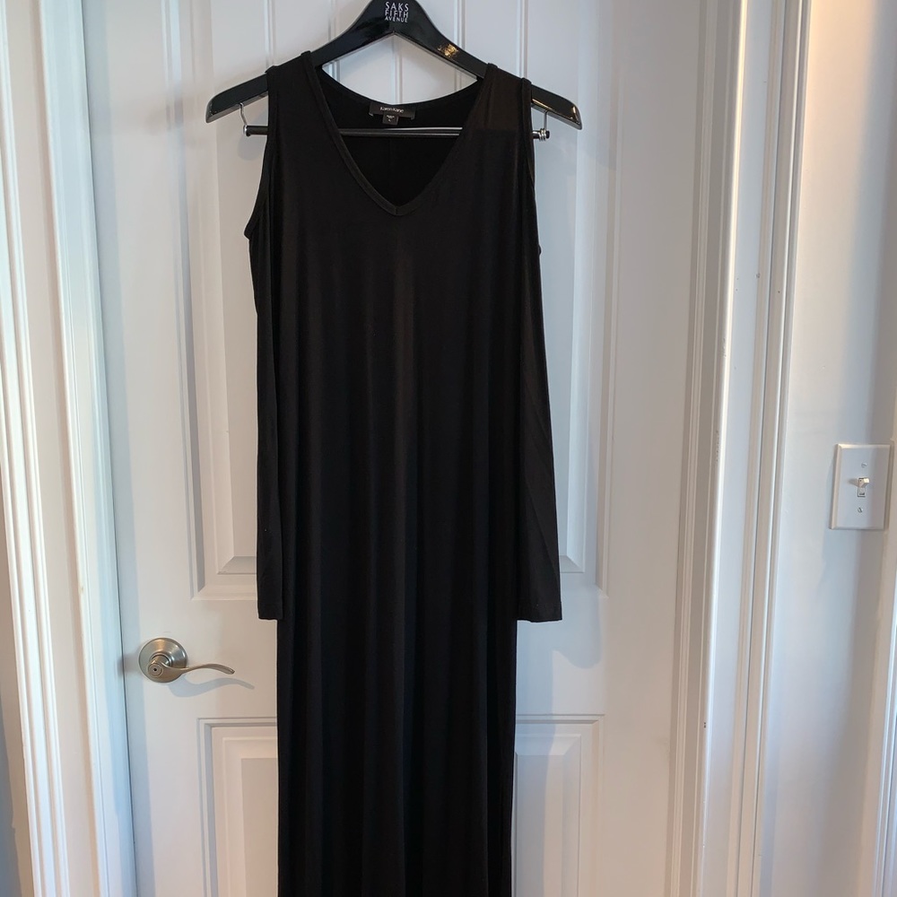 Long Cold Shoulder Cotton Dress